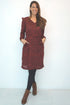 The Classic Dress - Maroon Animal dubai outfit dress brunch fashion mums
